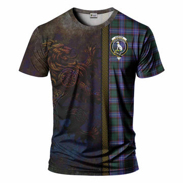 Hunter (Hunterston) Tartan Family Crest T-Shirt Alba Gu Brath Be Brave Lion Ancient Style Kid's Shirt - Tartan Vibes Clothing