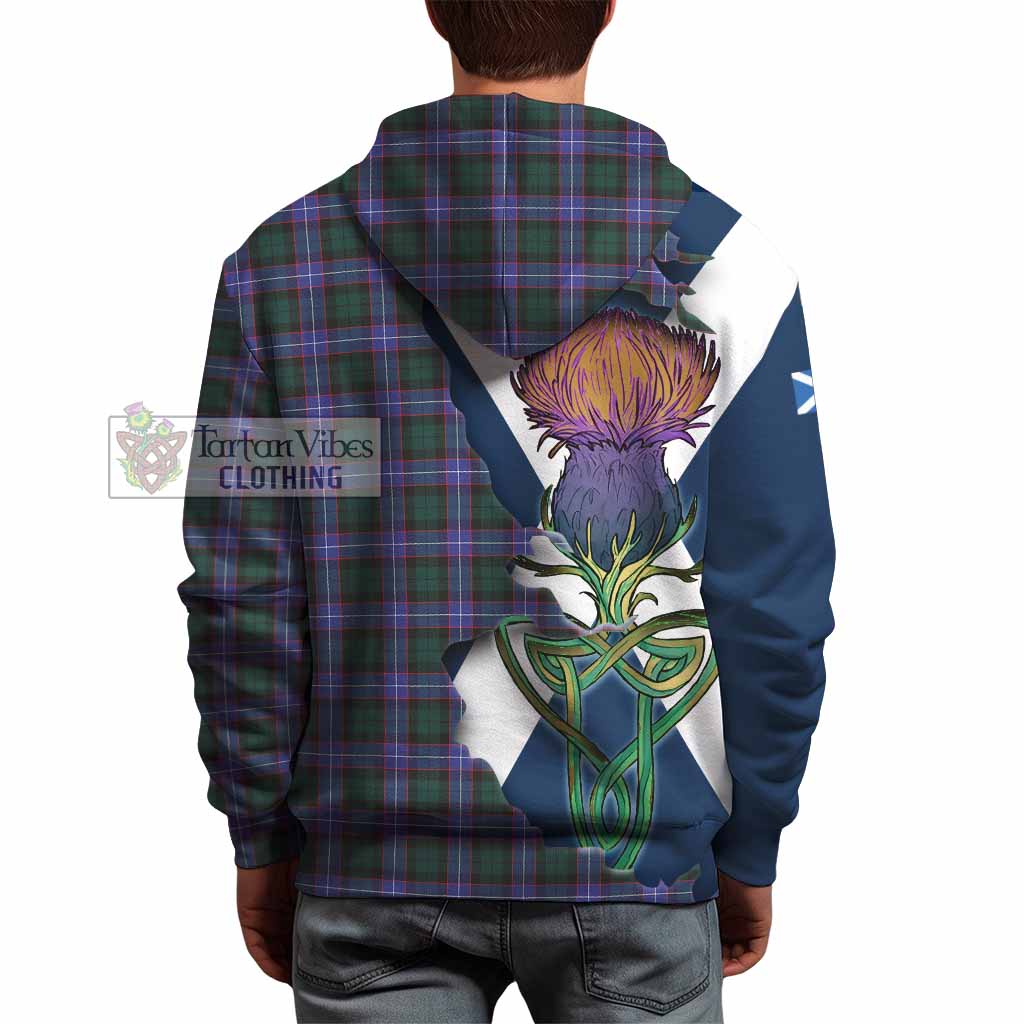 Hunter (Hunterston) Tartan Family Crest Hoodie Scottish Thistle Celtic Inspired - Tartan Vibes Clothing