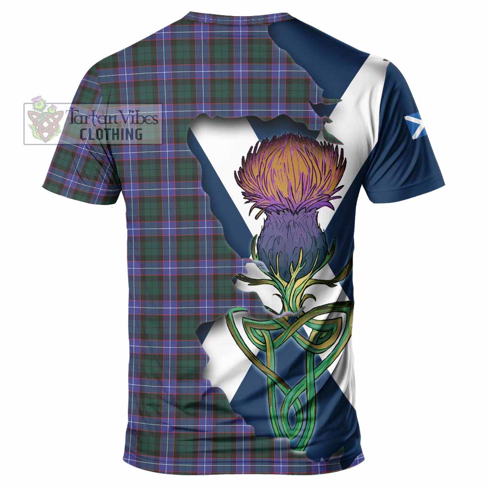 Hunter (Hunterston) Tartan Family Crest T-Shirt Scottish Thistle Celtic Inspired - Tartan Vibes Clothing