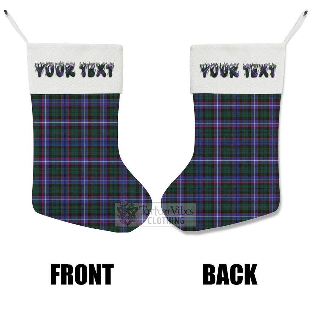 Tartan Vibes Clothing Hunter (Hunterston) Tartan Christmas Stocking with Personalized Text