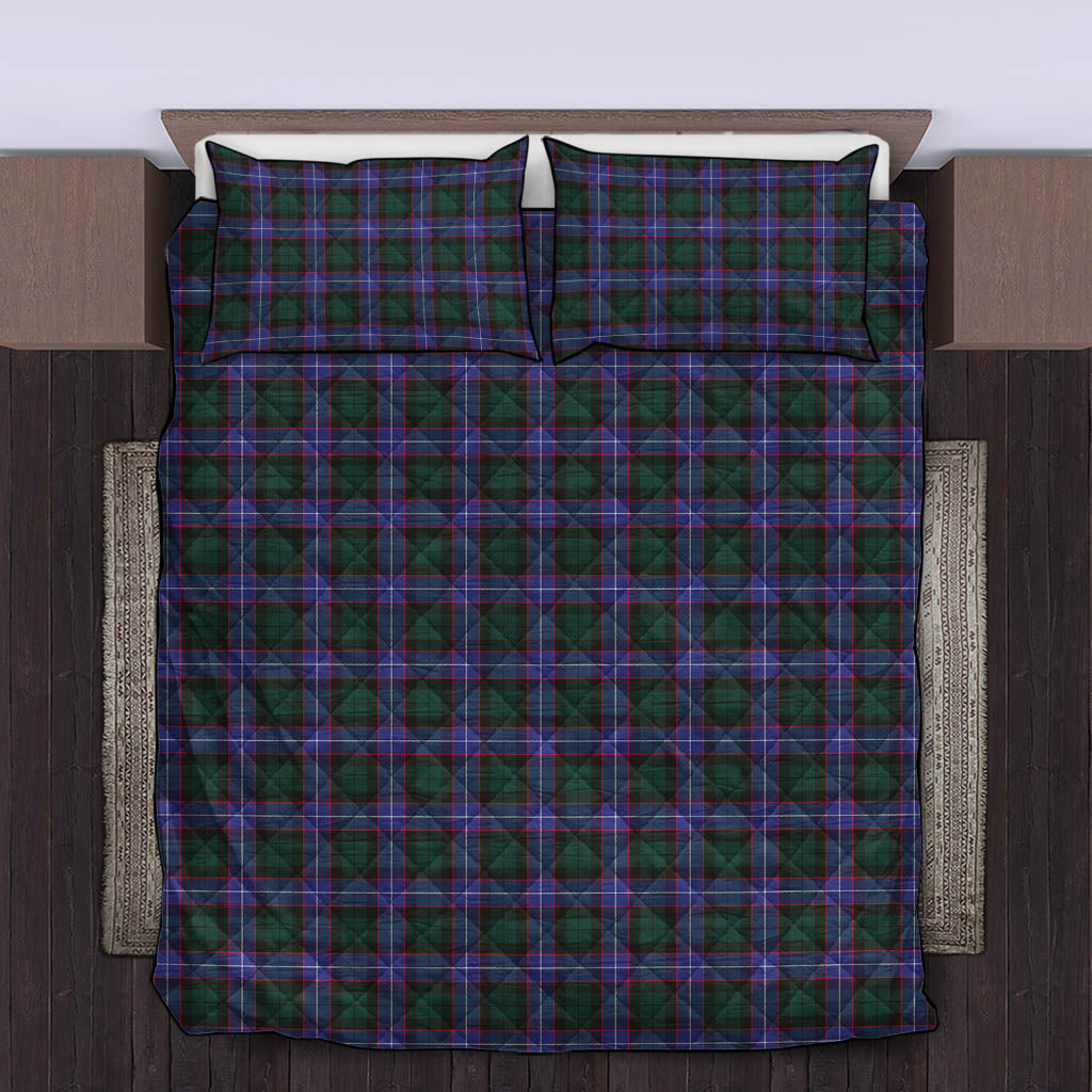 Hunter (Hunterston) Tartan Quilt Bed Set King - Tartan Vibes Clothing