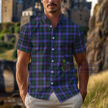 Hunter (Hunterston) Tartan Cotton Hawaiian Shirt