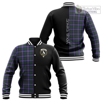 Hunter (Hunterston) Tartan Baseball Jacket with Family Crest and Half Of Me Style