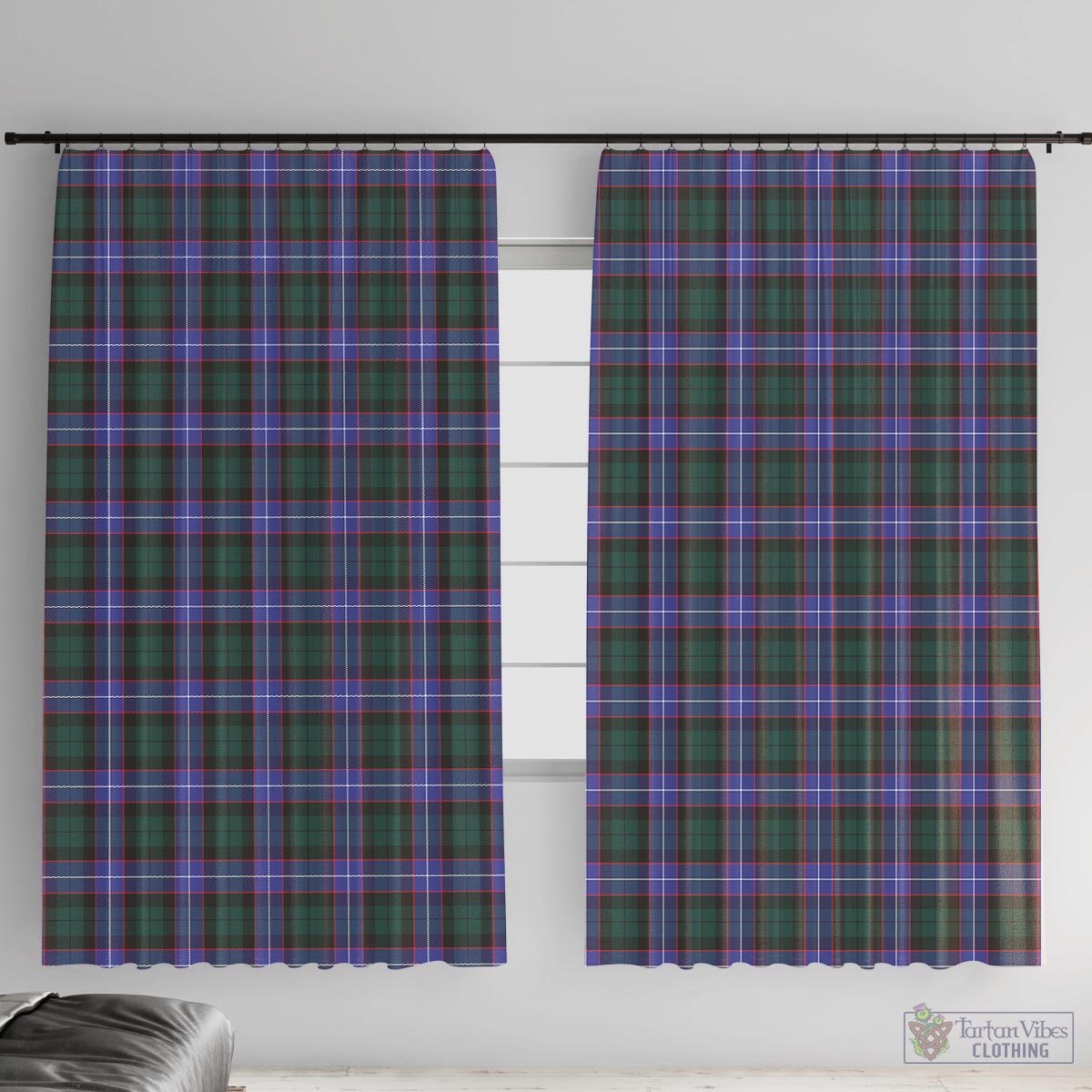 Hunter Modern Tartan Window Curtain