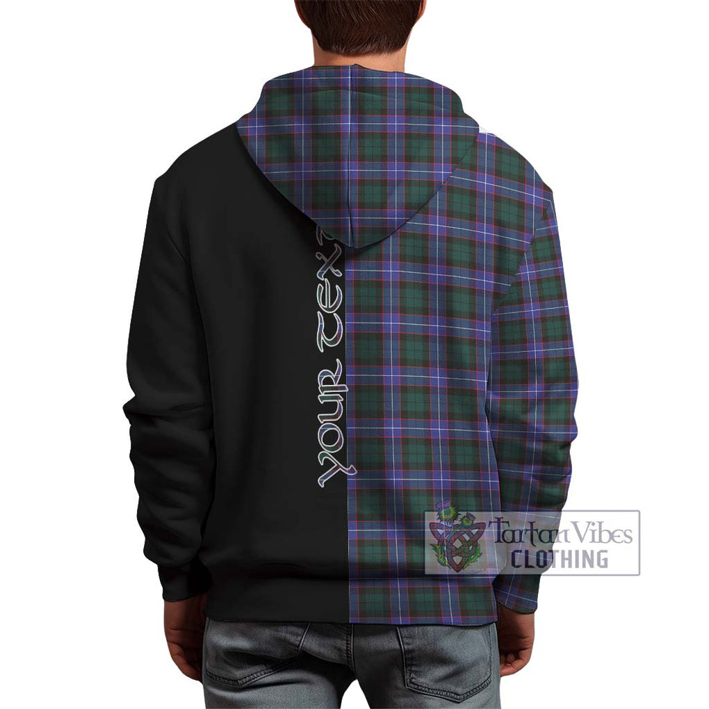 Hunter (Hunterston) Tartan Hoodie with Family Crest and Half Of Me Style - Tartanvibesclothing Shop