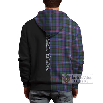 Hunter (Hunterston) Tartan Hoodie with Family Crest and Half Of Me Style