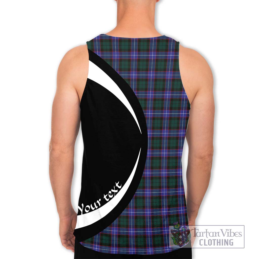 Hunter (Hunterston) Tartan Men's Tank Top with Family Crest Circle Style - Tartan Vibes Clothing