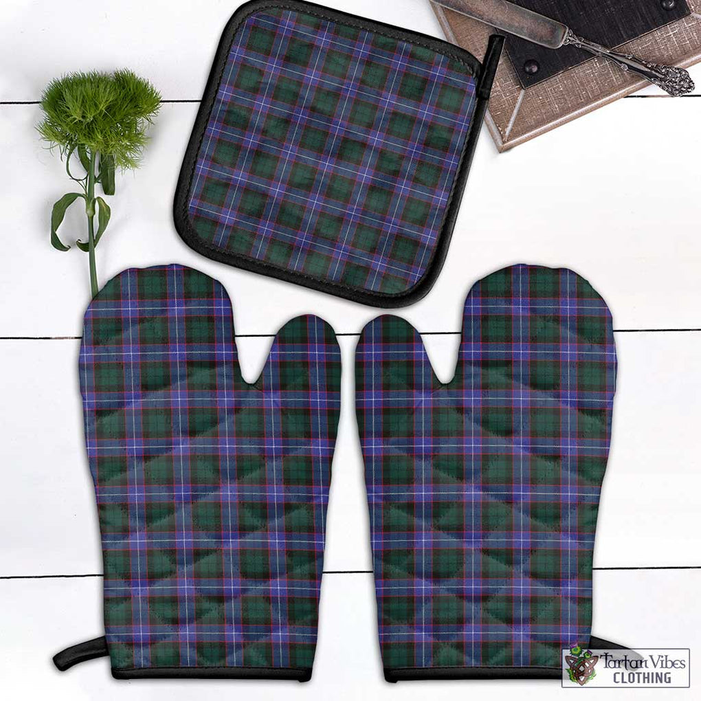 Hunter (Hunterston) Tartan Combo Oven Mitt & Pot-Holder Black - Tartan Vibes Clothing