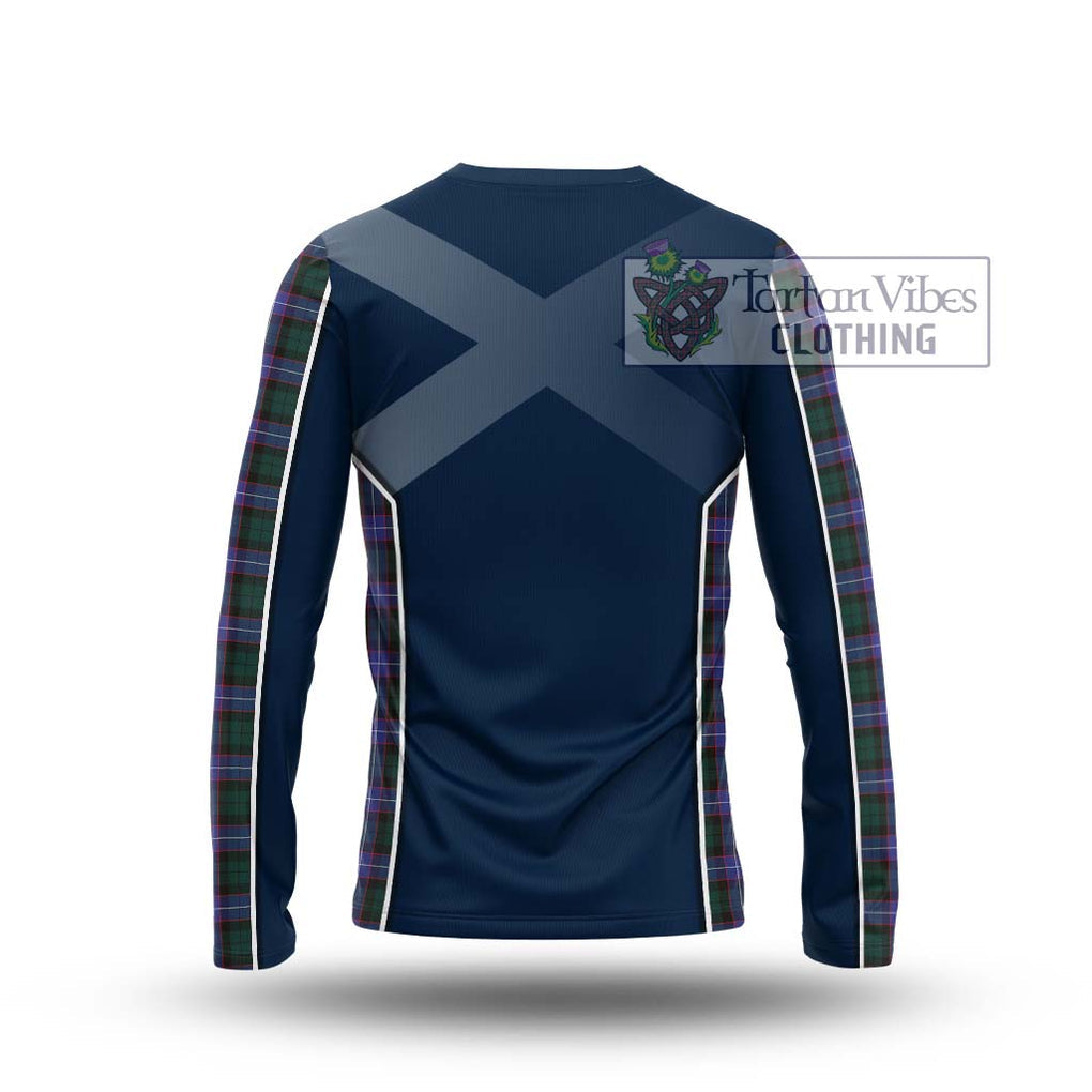 Hunter (Hunterston) Tartan Long Sleeve T-Shirt with Family Crest and Lion Rampant Vibes Sport Style - Tartan Vibes Clothing