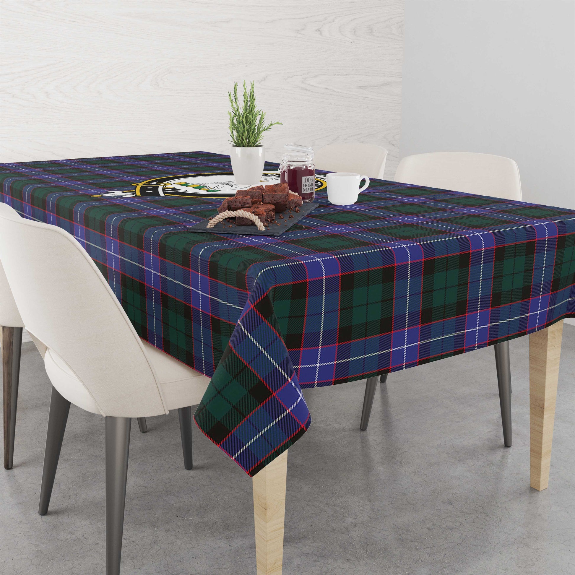 hunter-modern-tatan-tablecloth-with-family-crest