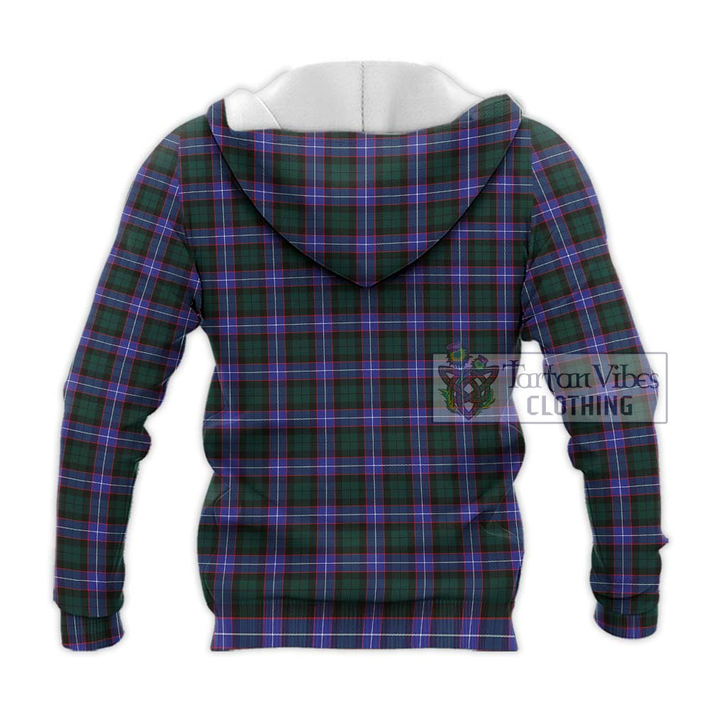 Hunter (Hunterston) Tartan Knitted Hoodie with Family Crest DNA In Me Style - Tartanvibesclothing Shop