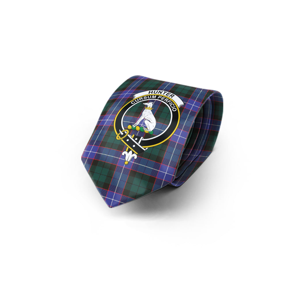 hunter-modern-tartan-classic-necktie-with-family-crest