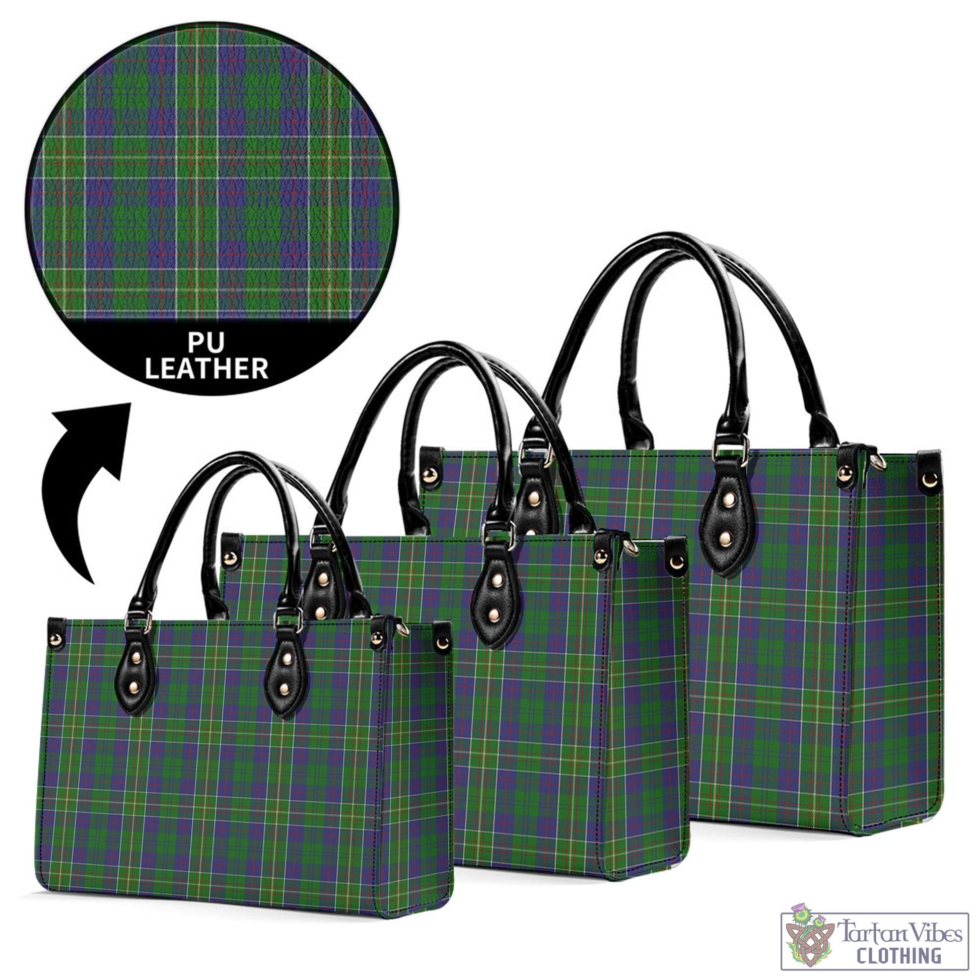 Tartan Vibes Clothing Hunter of Hunterston Tartan Luxury Leather Handbags