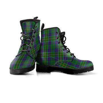 Hunter of Hunterston Tartan Leather Boots