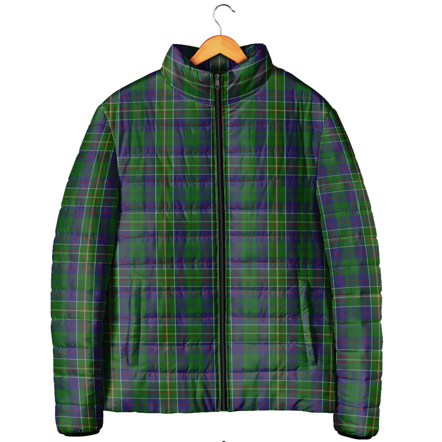 Hunter of Hunterston Tartan Padded Jacket Men's Padded Jacket - Tartan Vibes Clothing