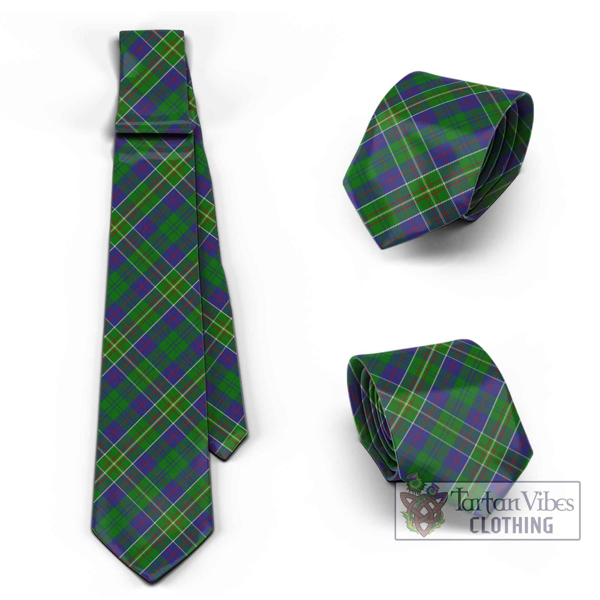 Tartan Vibes Clothing Hunter of Hunterston Tartan Classic Necktie Cross Style