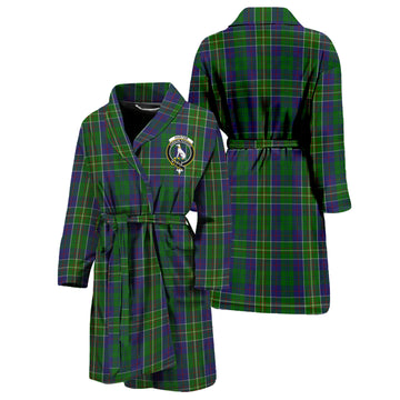 Hunter of Hunterston Tartan Bathrobe with Family Crest