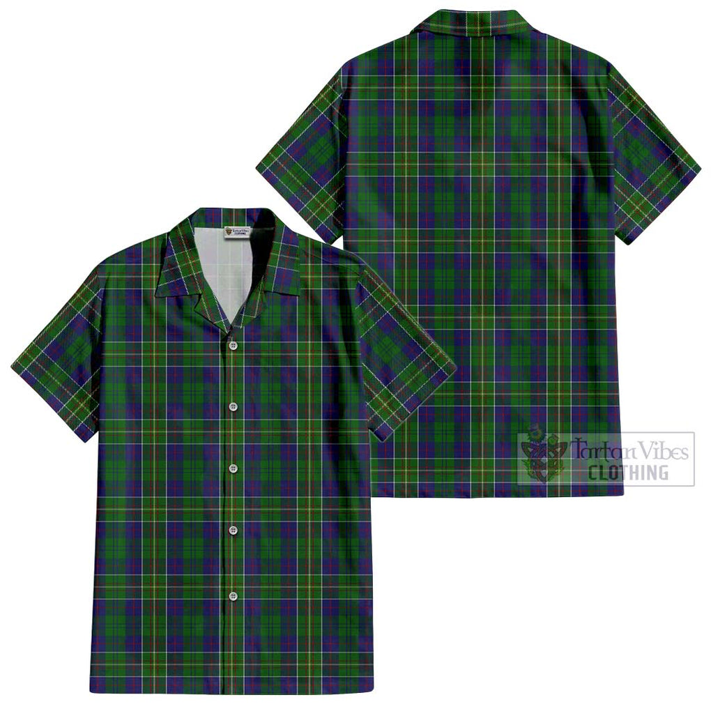 Hunter of Hunterston Tartan Cotton Hawaiian Shirt Kid - Tartanvibesclothing Shop