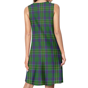 Hunter of Hunterston Tartan Womens Casual Dresses