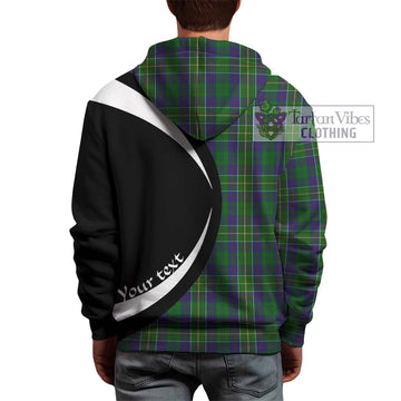 Hunter of Hunterston Tartan Hoodie with Family Crest Circle Style