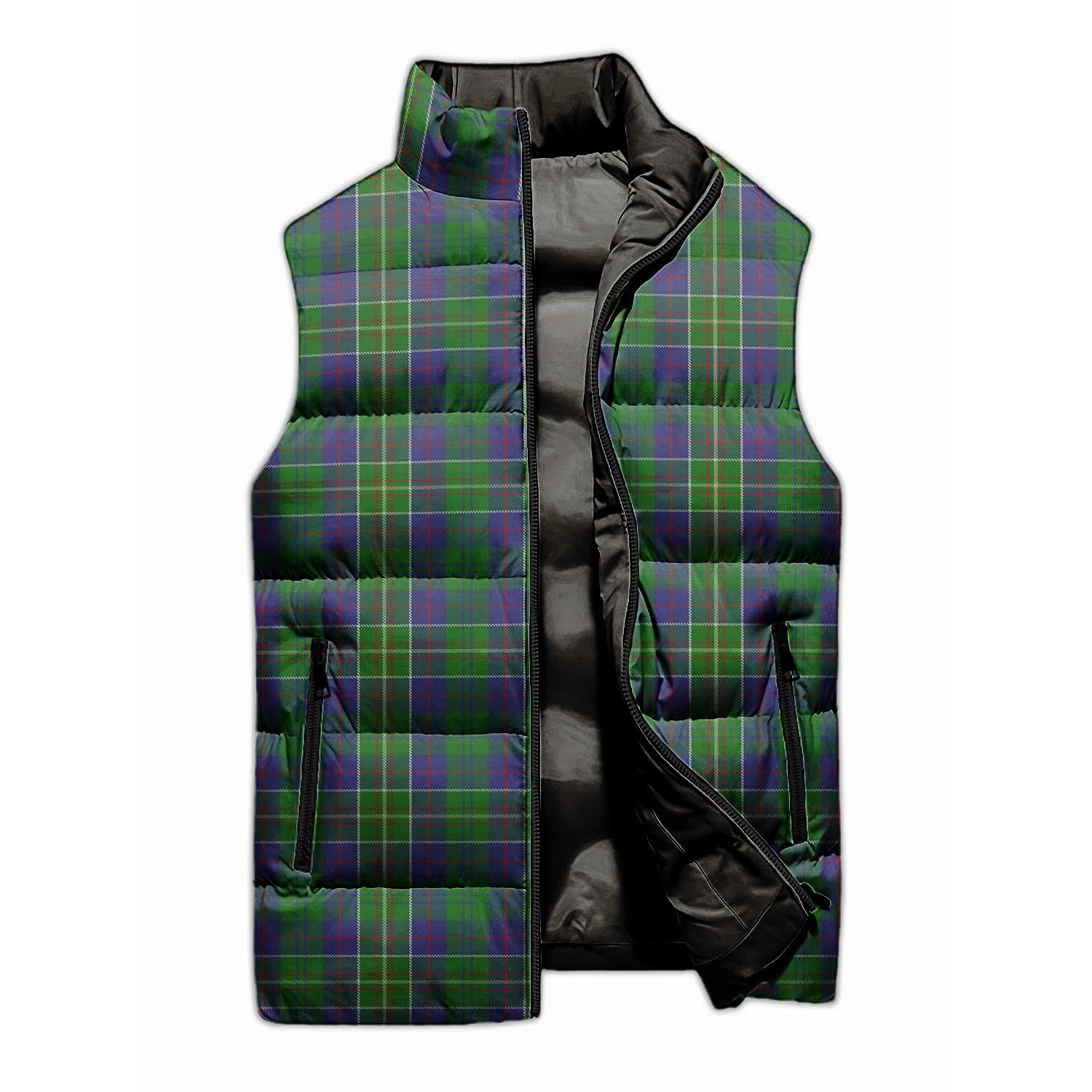 Hunter of Hunterston Tartan Sleeveless Puffer Jacket - Tartanvibesclothing