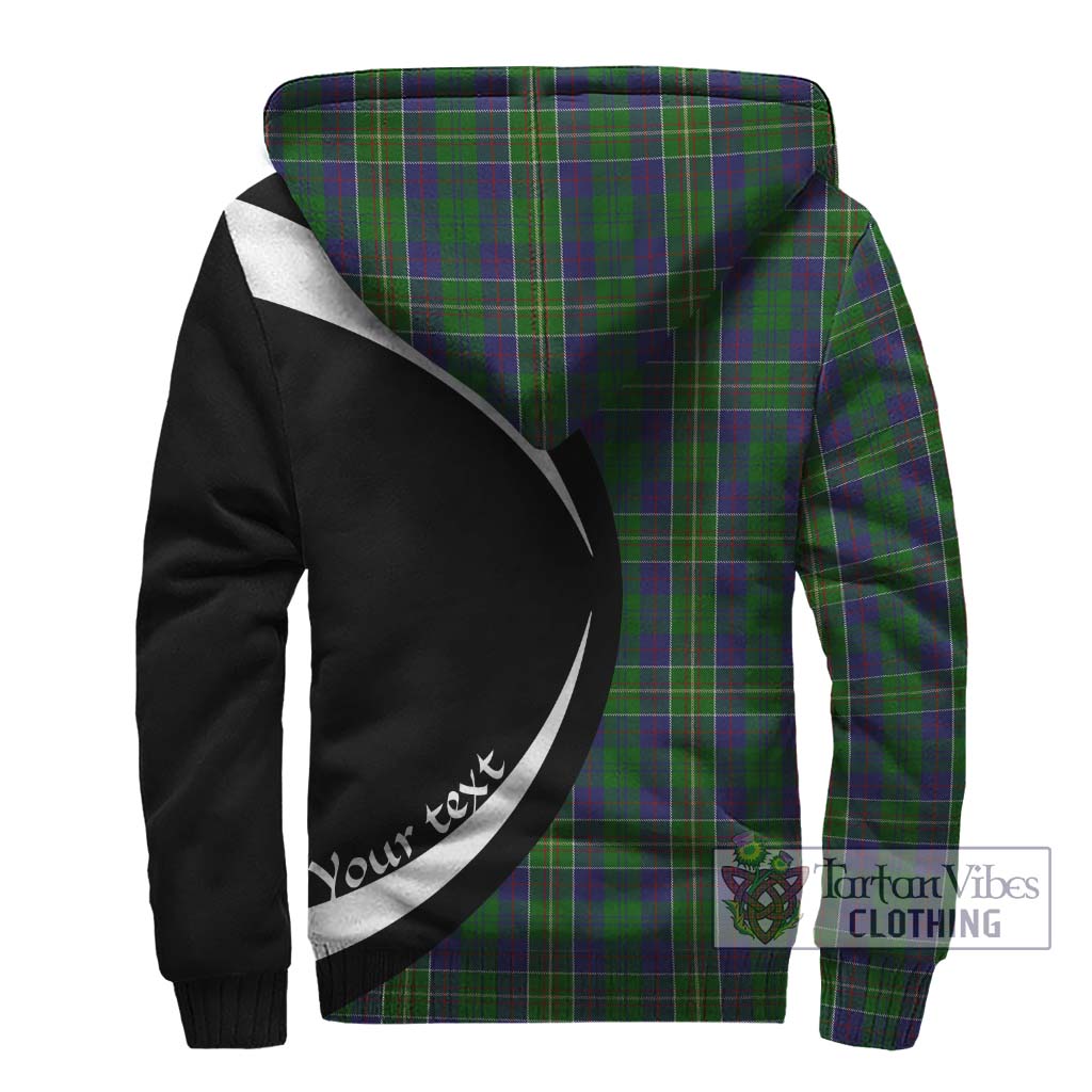 Hunter of Hunterston Tartan Sherpa Hoodie with Family Crest Circle Style - Tartan Vibes Clothing