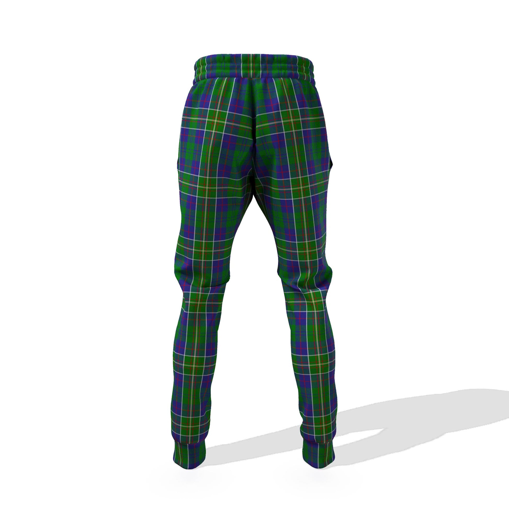 Hunter of Hunterston Tartan Joggers Pants with Family Crest - Tartanvibesclothing