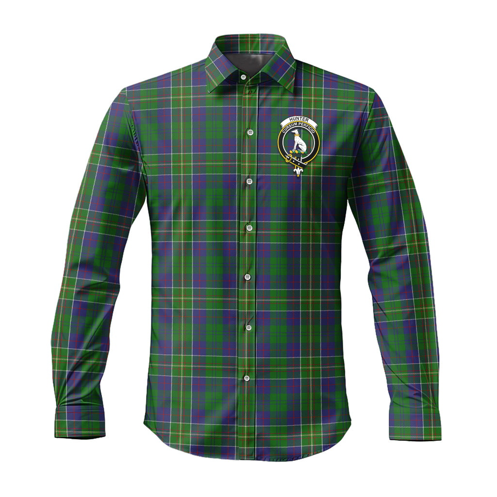 hunter-of-hunterston-tartan-long-sleeve-button-up-shirt-with-family-crest