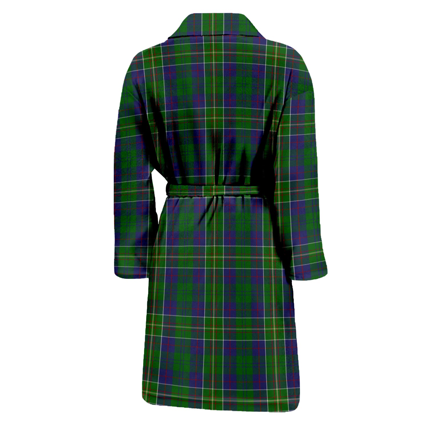 Hunter of Hunterston Tartan Bathrobe with Family Crest - Tartan Vibes Clothing