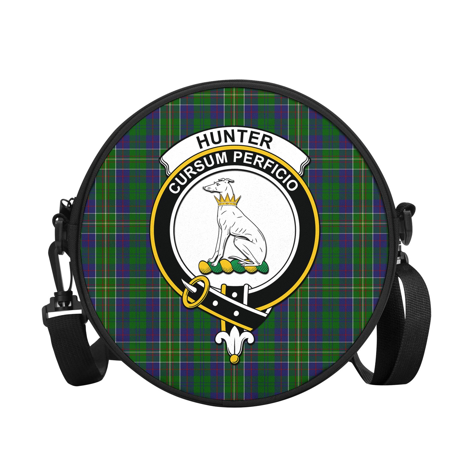 hunter-of-hunterston-tartan-round-satchel-bags-with-family-crest