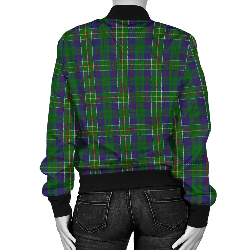 hunter-of-hunterston-tartan-bomber-jacket-with-family-crest