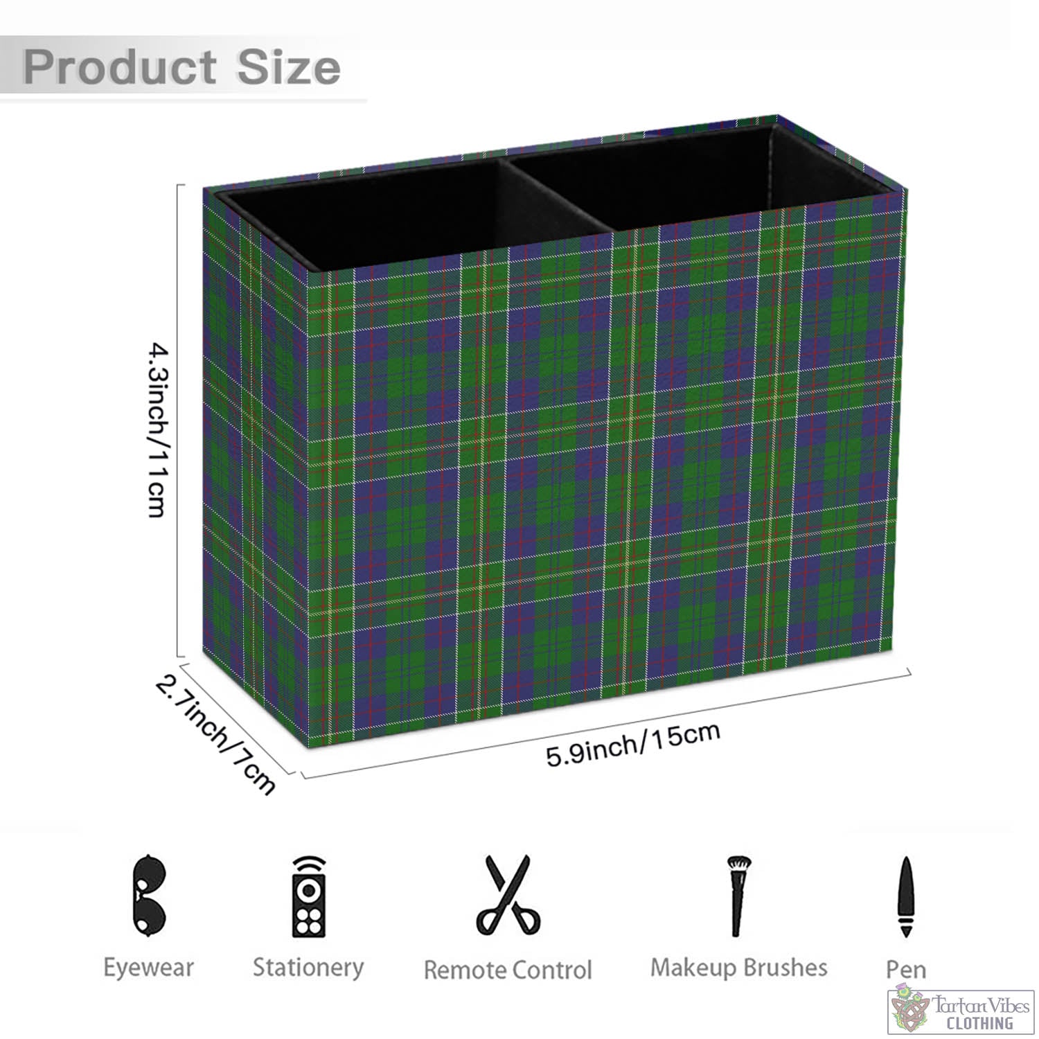 Tartan Vibes Clothing Hunter of Hunterston Tartan Pen Holder