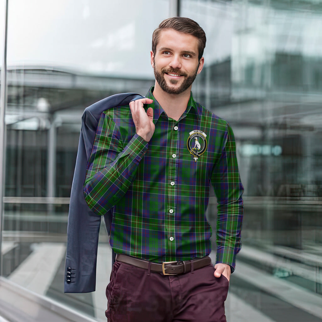 hunter-of-hunterston-tartan-long-sleeve-button-up-shirt-with-family-crest