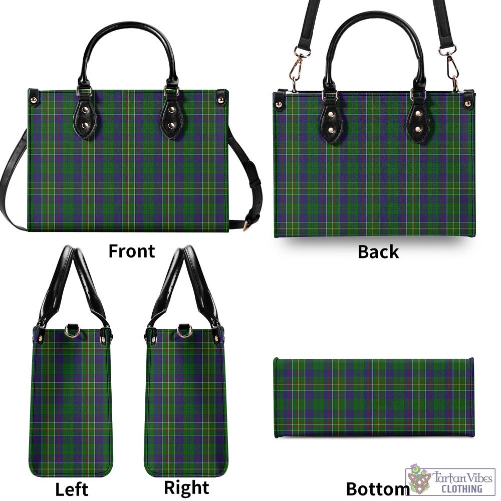 Tartan Vibes Clothing Hunter of Hunterston Tartan Luxury Leather Handbags