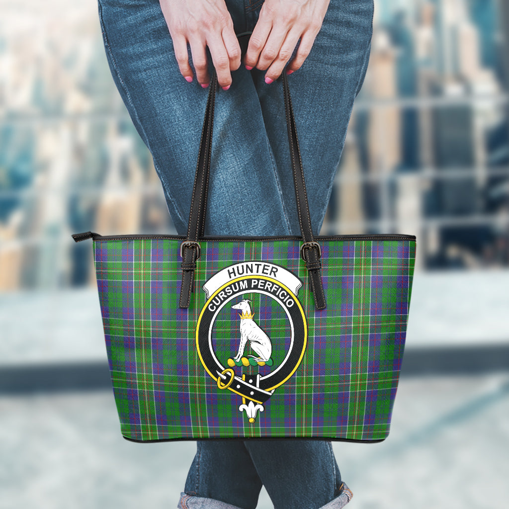 hunter-of-hunterston-tartan-leather-tote-bag-with-family-crest