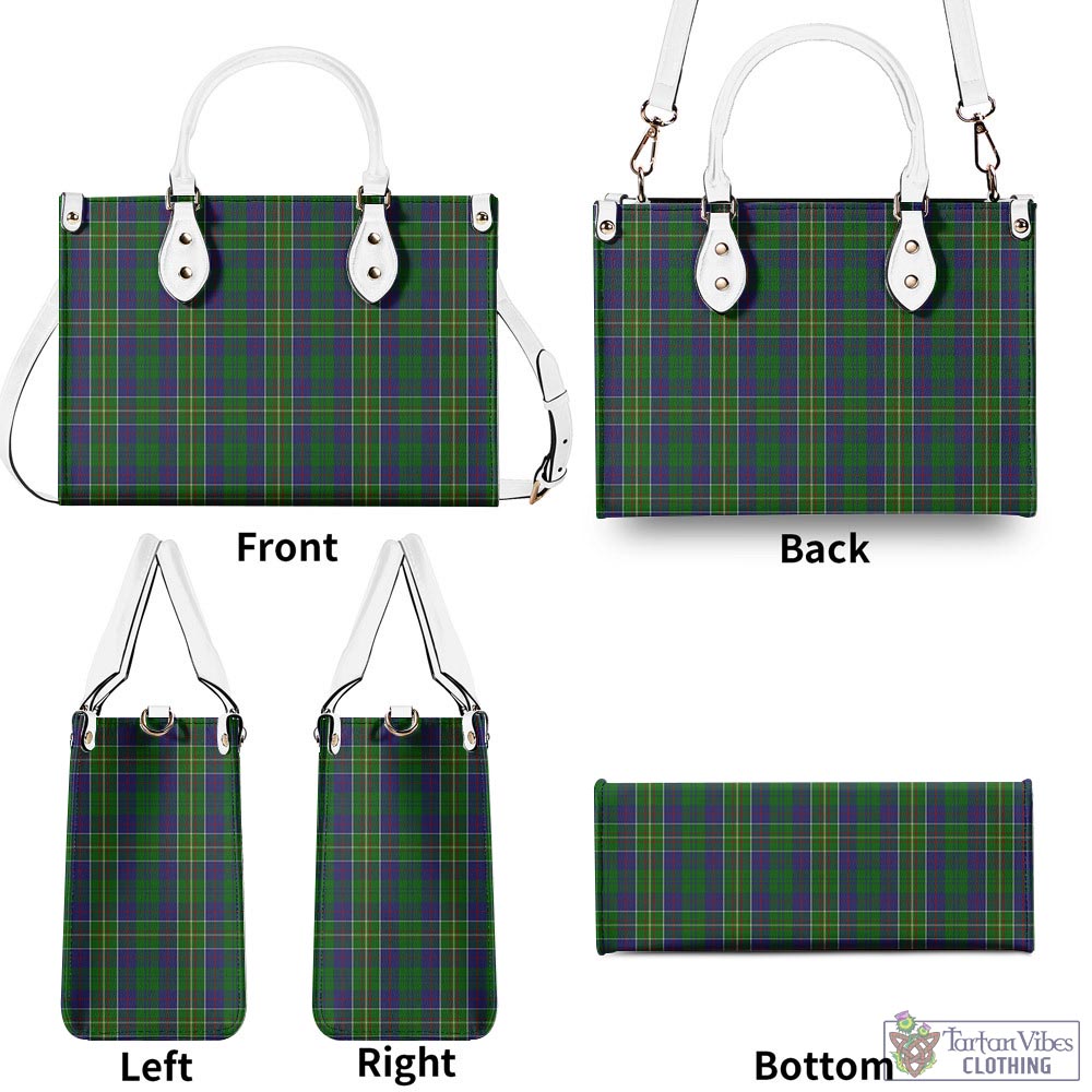 Tartan Vibes Clothing Hunter of Hunterston Tartan Luxury Leather Handbags