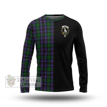 Hunter of Peebleshire Tartan Long Sleeve T-Shirt with Family Crest and Half Of Me Style