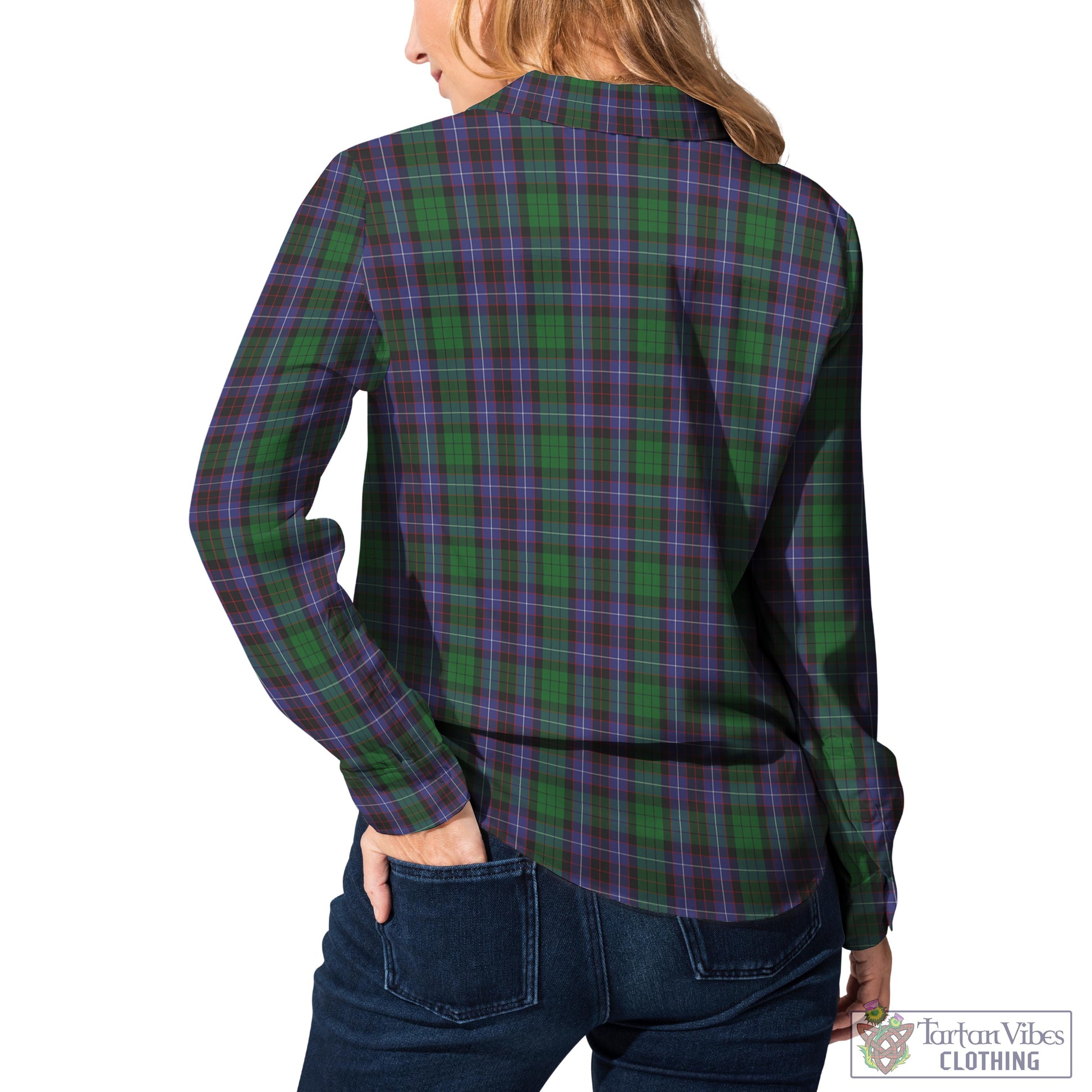 Hunter of Peebleshire Tartan Womens Casual Shirt