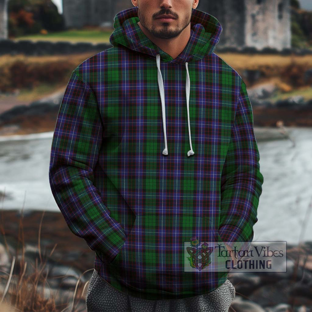 Hunter of Peebleshire Tartan Cotton Hoodie Pullover Hoodie XS - Tartan Vibes Clothing