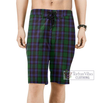 Hunter of Peebleshire Tartan Men's Board Shorts