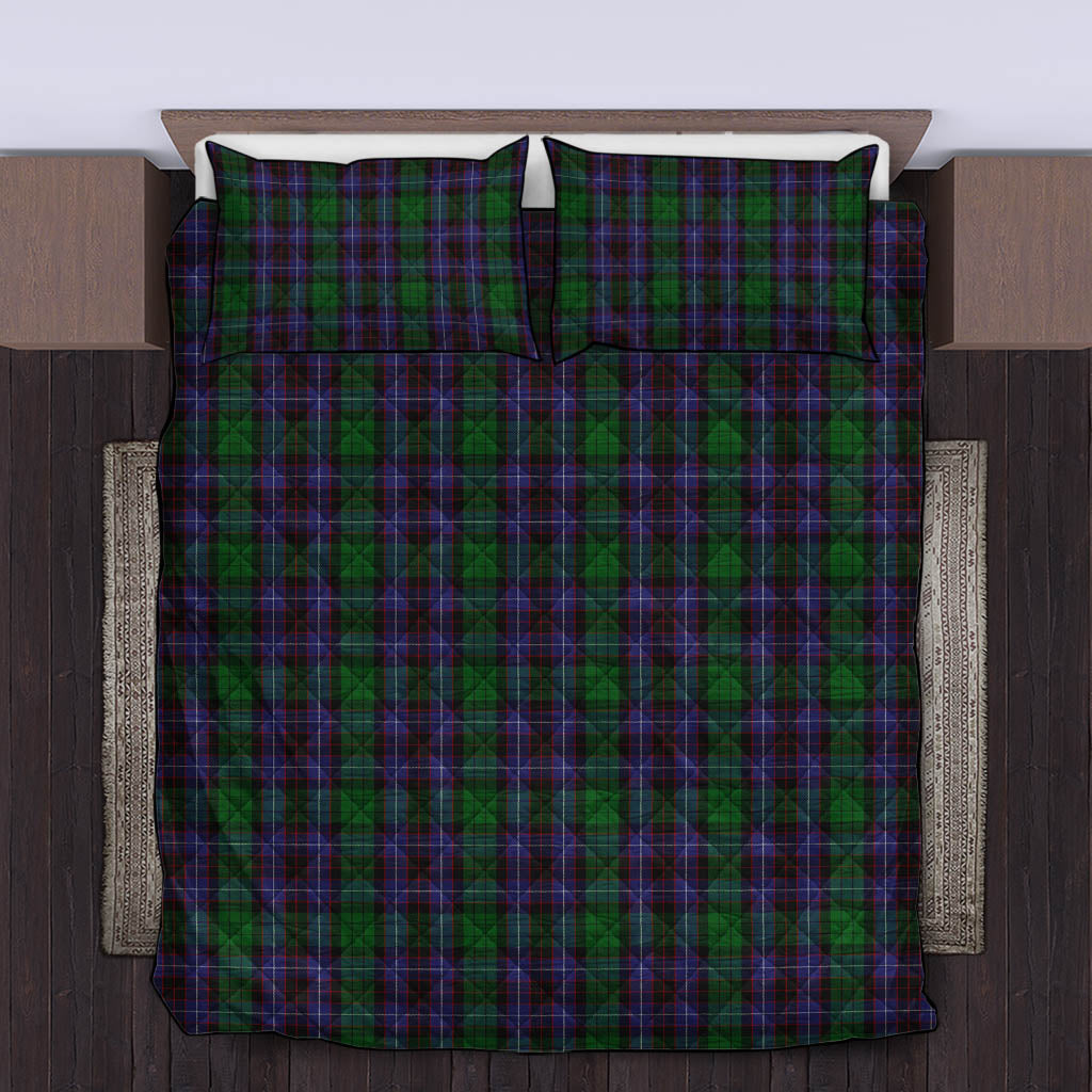 Hunter of Peebleshire Tartan Quilt Bed Set King - Tartan Vibes Clothing