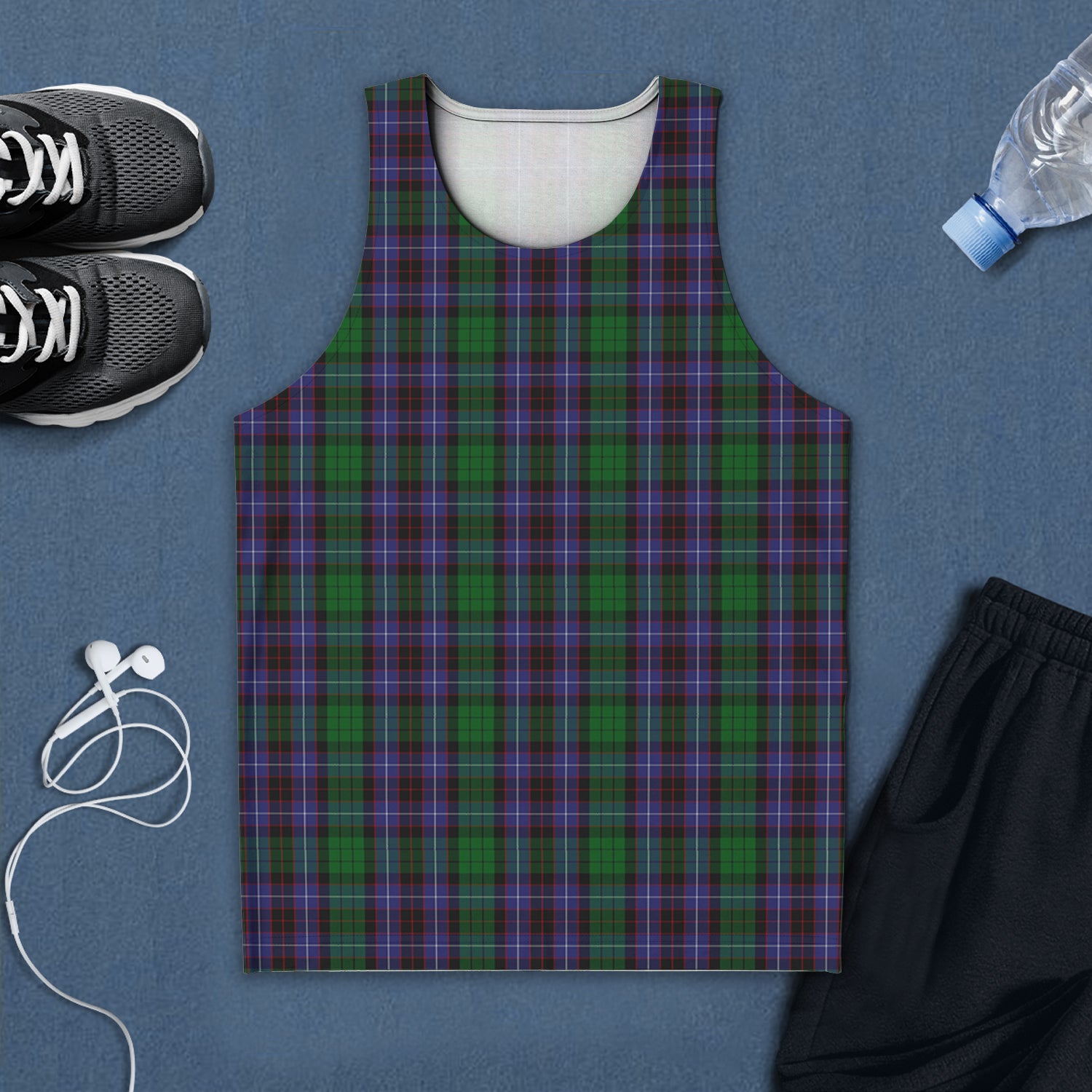 hunter-of-peebleshire-tartan-mens-tank-top