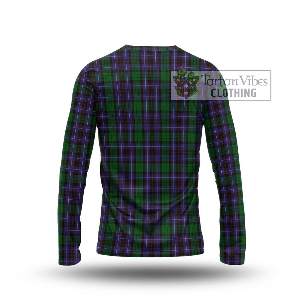 Hunter of Peebleshire Tartan Long Sleeve T-Shirt with Family Crest DNA In Me Style - Tartanvibesclothing Shop