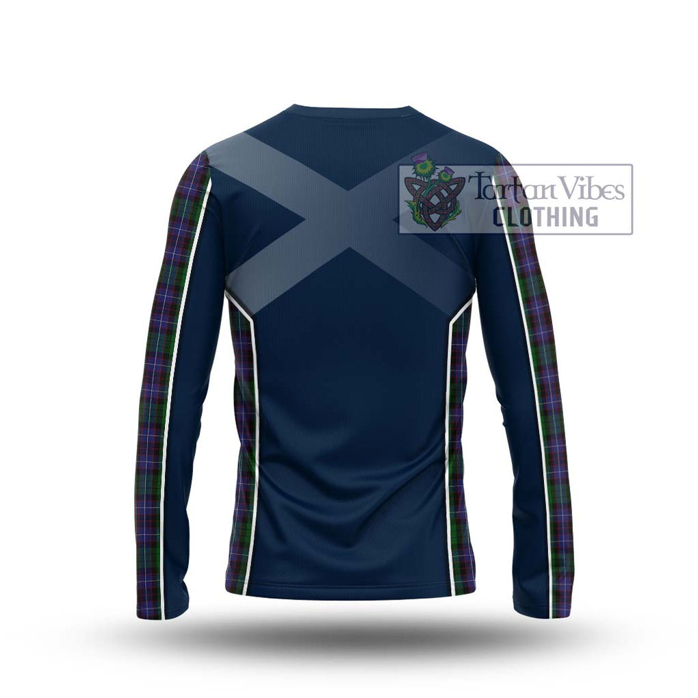 Hunter of Peebleshire Tartan Long Sleeve T-Shirt with Family Crest and Lion Rampant Vibes Sport Style - Tartan Vibes Clothing