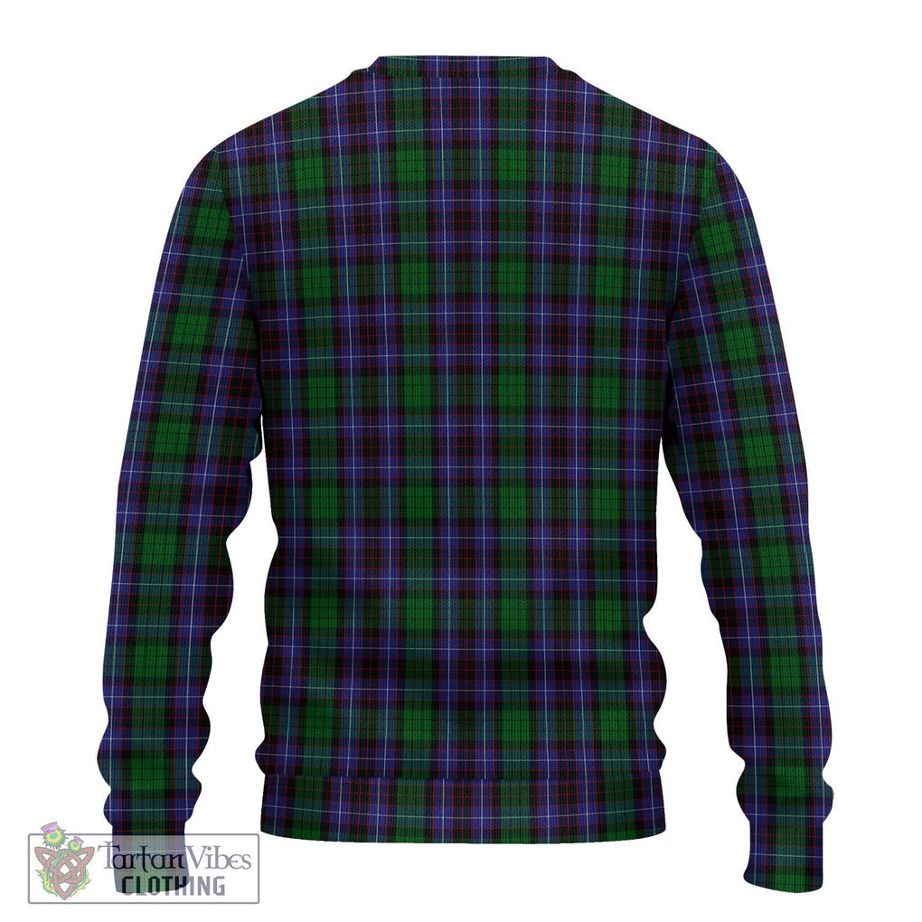 Hunter of Peebleshire Tartan Knitted Sweater with Family Crest DNA In Me Style - Tartanvibesclothing Shop