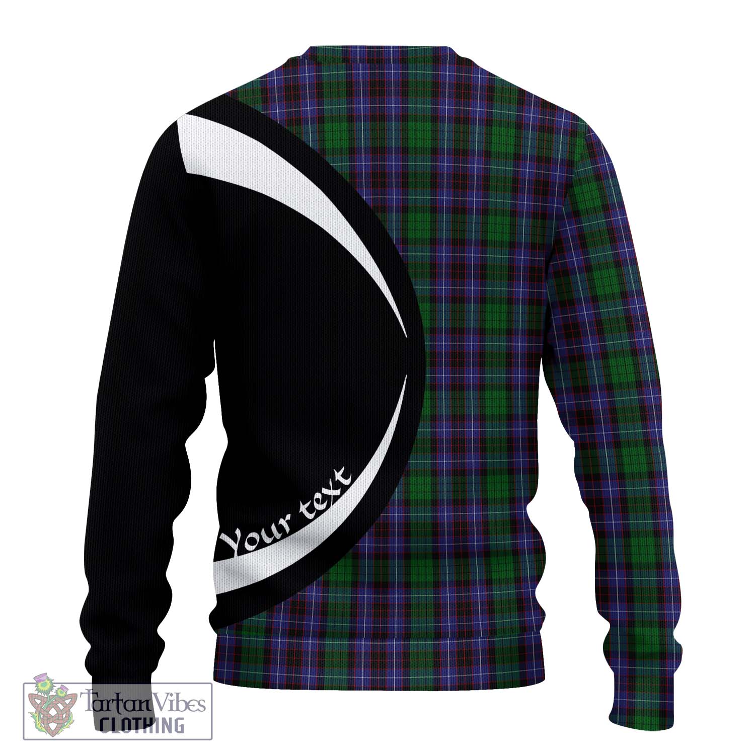 Hunter of Peebleshire Tartan Ugly Sweater with Family Crest Circle Style - Tartan Vibes Clothing