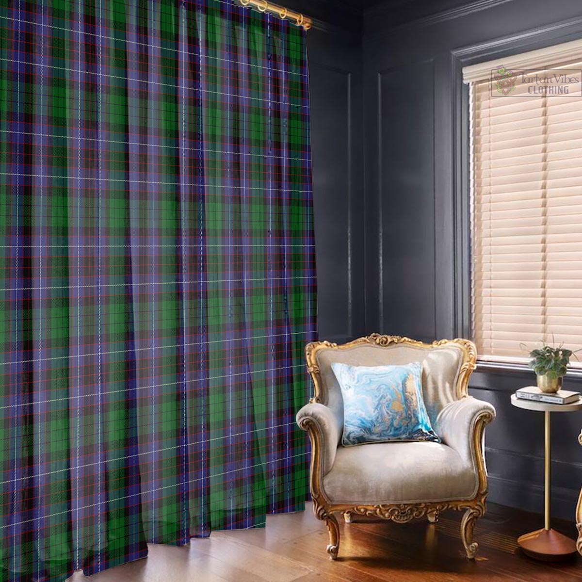 Hunter of Peebleshire Tartan Window Curtain