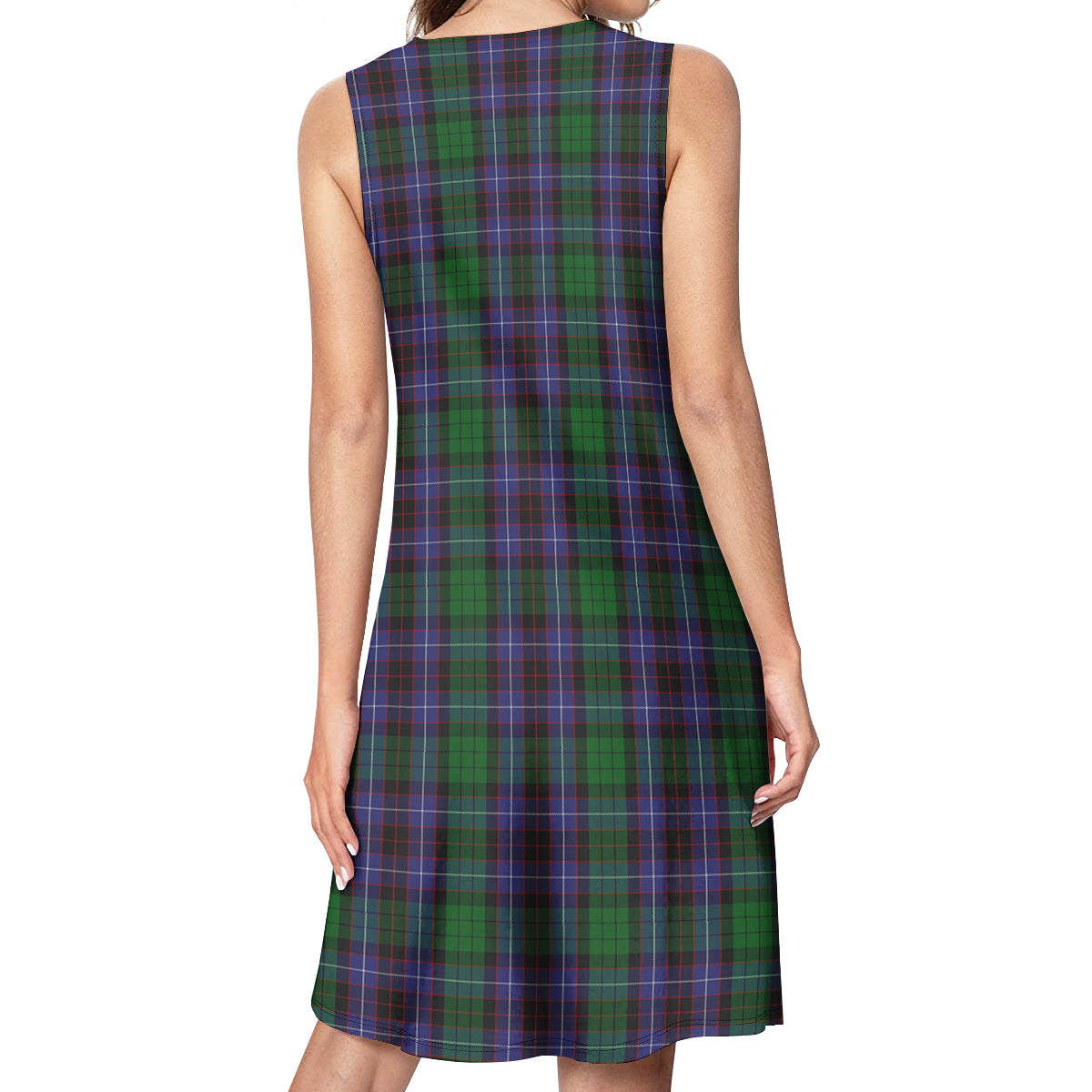 Hunter of Peebleshire Tartan Womens Casual Dresses - Tartanvibesclothing