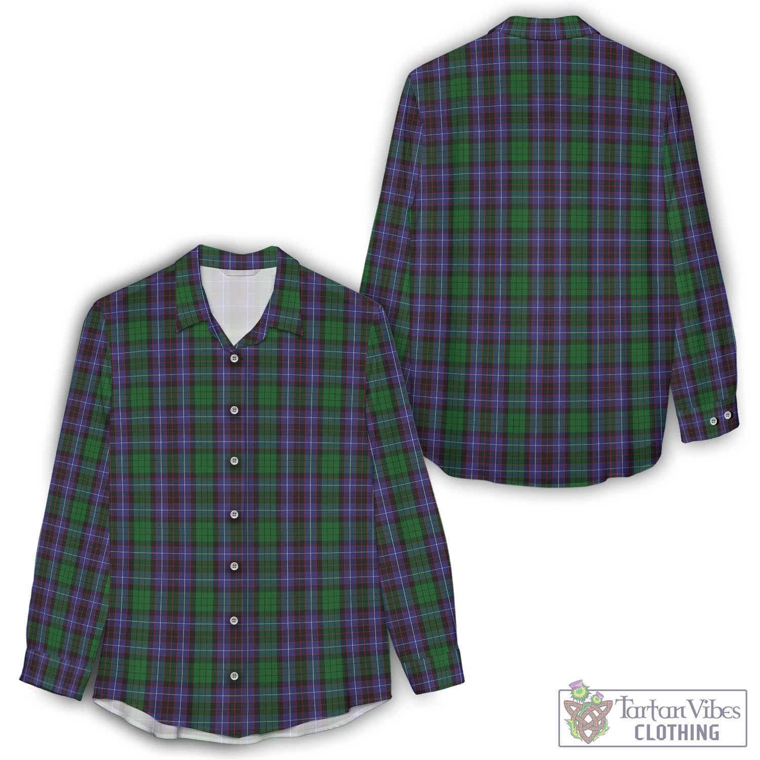 Hunter of Peebleshire Tartan Womens Casual Shirt