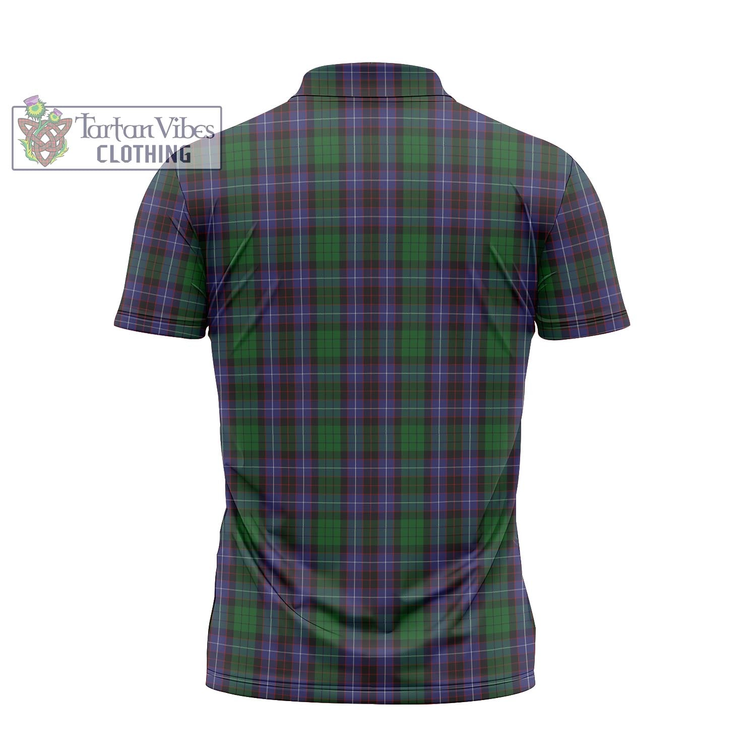 Tartan Vibes Clothing Hunter of Peebleshire Tartan Zipper Polo Shirt